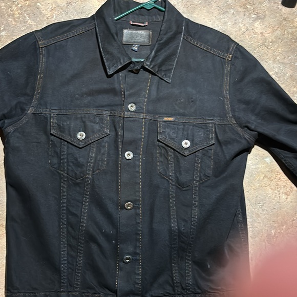 Battle Jacket with SUNN O))) and Carcass patches on black denim jacket by Bluer. - Picture 6 of 8